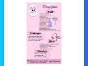 Menu Tiệm Nail