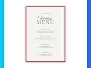 Menu Đám Cưới