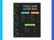 Menu Quán Bar