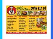 Menu Quán Nhậu 