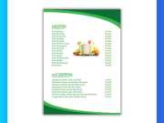 Menu Quán Nước Ép