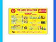Menu Quán Phở 
