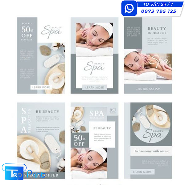 Mẫu tờ rơi khuyến mại giảm giá dịch vụ spa