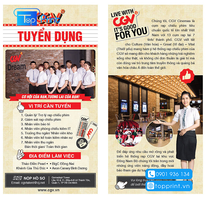 Mẫu tờ rơi tuyển dụng nhân viên Part-time