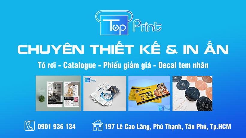 thiết kế và in ấn tờ rơi giá rẻ hcm