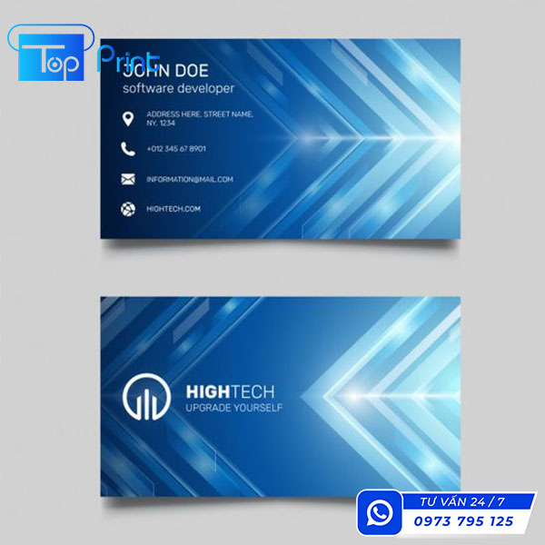Mẫu card visit công nghệ cao