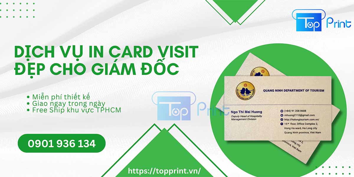 Địa chỉ in mẫu card visit c&aacute; nh&acirc;n đẹp, sang trọng - Topprint