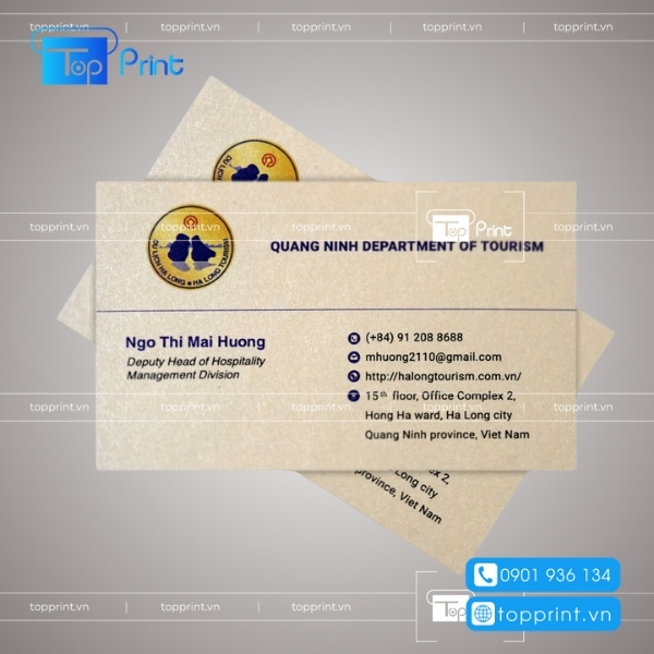Mẫu name card giấy đẹp sang trọng