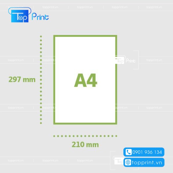 Kích thước tờ rơi A4