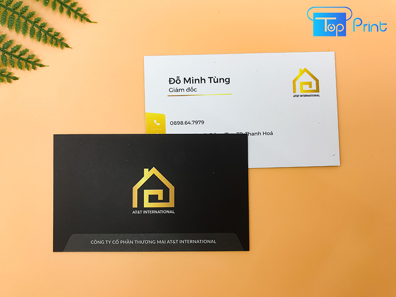 Mẫu card visit gi&aacute;m đốc tối giản, tinh tế