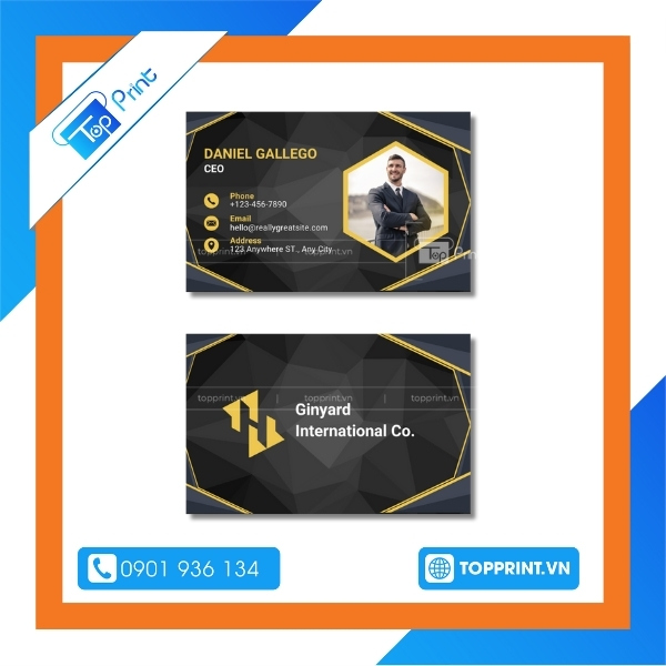 mẫu card visit gi&aacute;m đốc kinh doanh