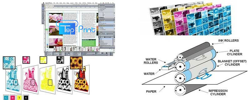chuẩn bị bảng in offset