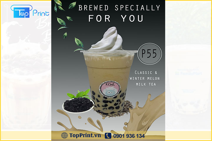 tea milk flyer