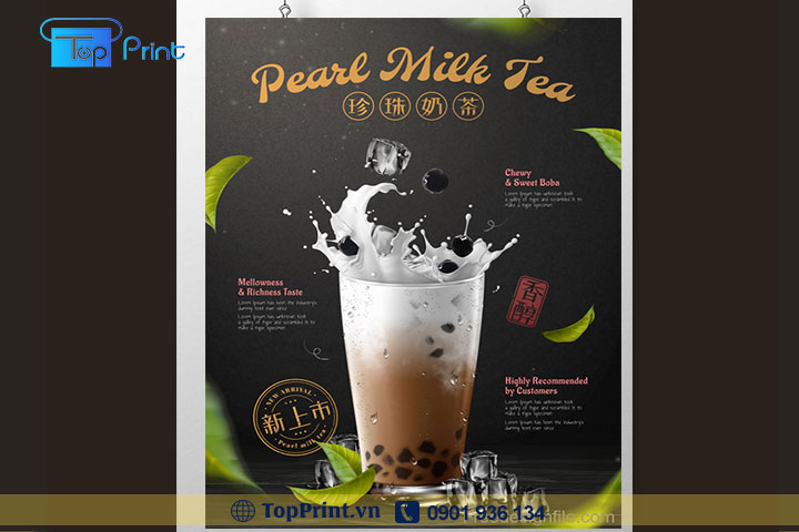 milk tea flyer