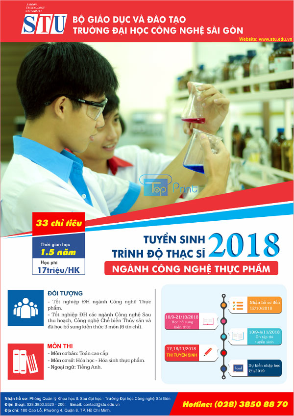 tờ rơi tuyển sinh thạc sỉ