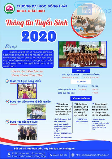 thông tin tuyển sinh 2020