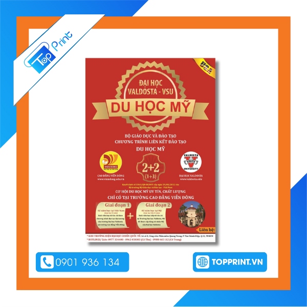 Tờ rơi tuyển sinh du học