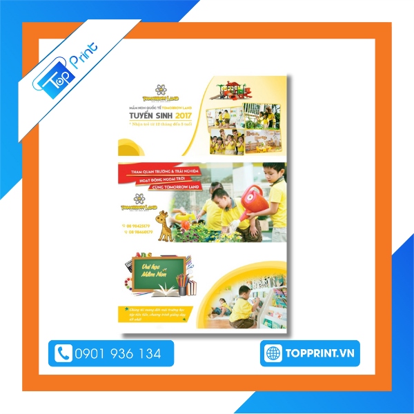 Tờ rơi tuyển sinh mầm non