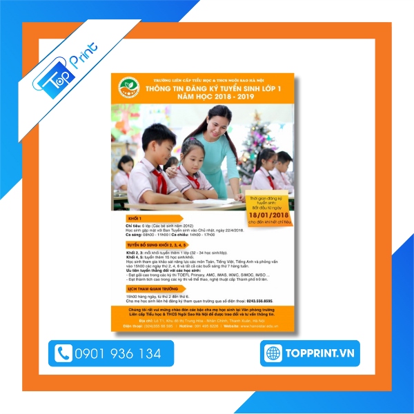 Mẫu tờ rơi tuyển sinh đại học ấn tượng