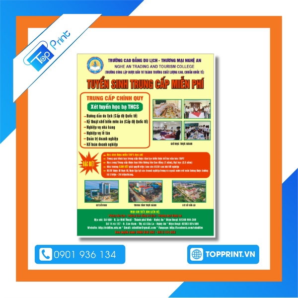 Tờ rơi tuyển sinh trung cấp