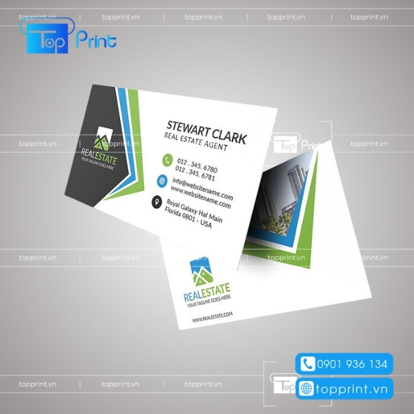 Mẫu card visit bất động sản đẹp