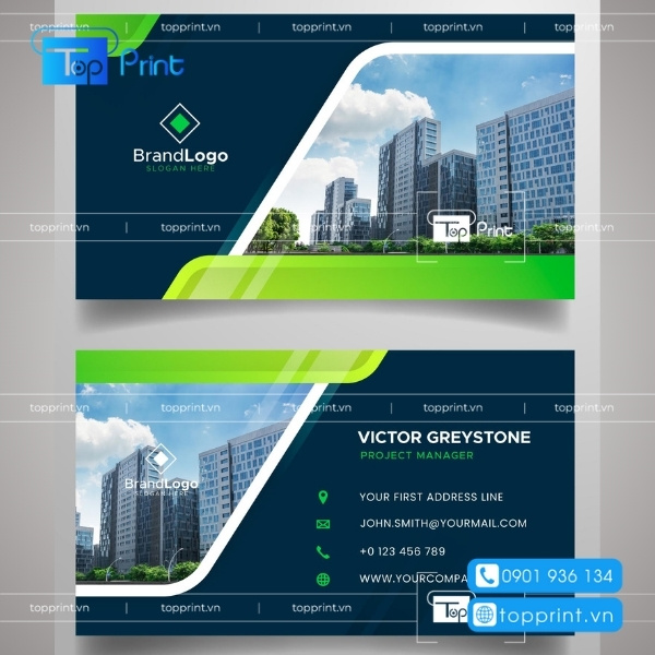 Mẫu card visit bất động sản 2 mặt