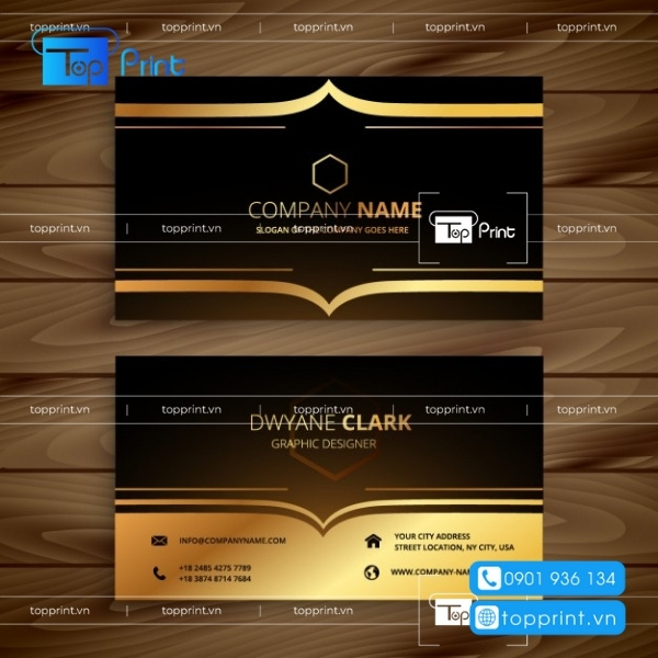 Mẫu card visit bất động sản sang trọng