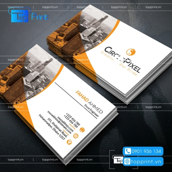 Mẫu name card bất động sản đầy đủ th&ocirc;ng tin