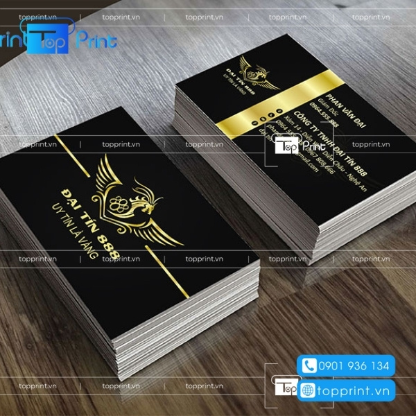 Mẫu Card visit bất động sản đen sang trọng