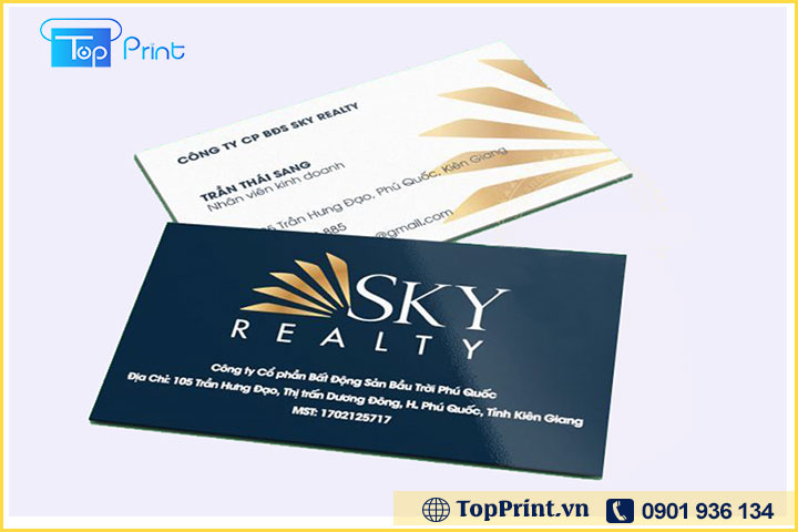 card visit bất động sản đẹp