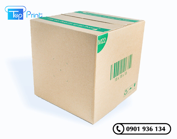 in thùng giấy đựng trái cây