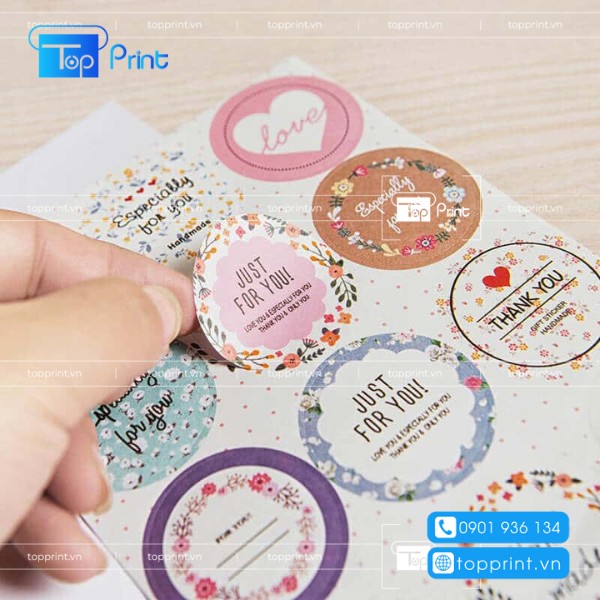 In Sticker Theo Yêu Cầu Giá Rẻ, Chất Lượng Tại TPHCM | Topprint.vn