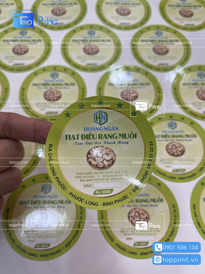 In Sticker Theo Yêu Cầu Giá Rẻ, Chất Lượng Tại TPHCM | Topprint.vn