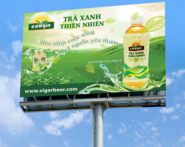 in poster quảng cáo ngoài trời