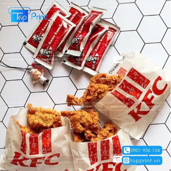 15+ Mẫu Túi Giấy Đựng Gà Rán Đẹp, Đơn Giản, Ấn Tượng | Topprint.vn