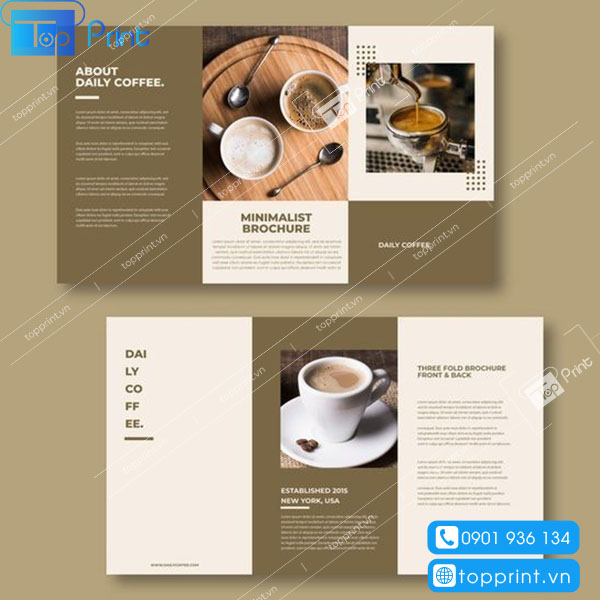 In tờ rơi khai trương quán cafe