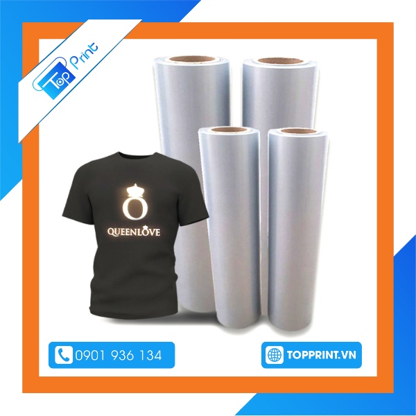 decal phản quang in áo nhiều màu