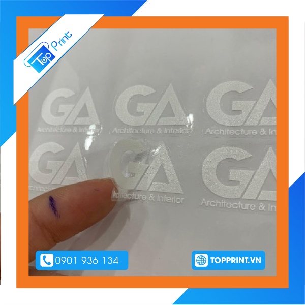 Tem dán trong suốt đẹp