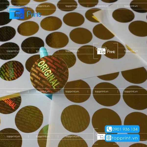 Nhãn Decal hologram chống giả