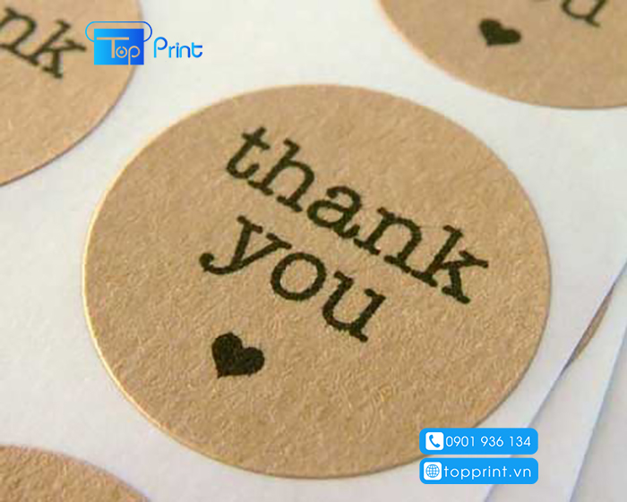 Thiết kế tem nhãn decal giấy kraft đẹp nhất tại tphcm