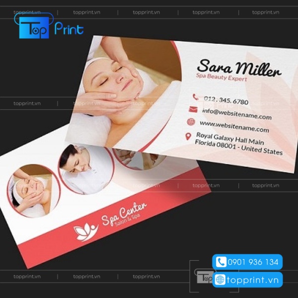 Mẫu card vist mỹ phẩm đẹp