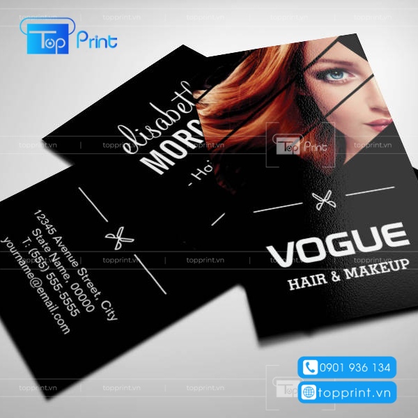 Mẫu name card spa dịch vụ l&agrave;m t&oacute;c