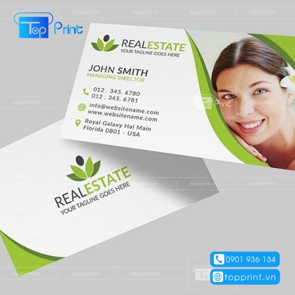 Card visit Spa viện thẩm mỹ in logo theo y&ecirc;u cầu