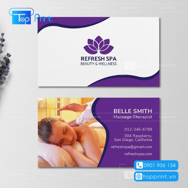 Mẫu card visit spa thẩm mỹ