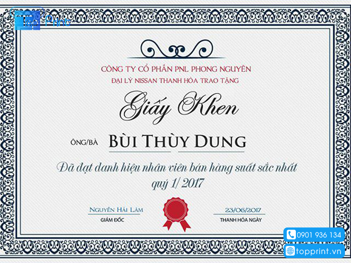 co so in bang khen giay khen gia re
