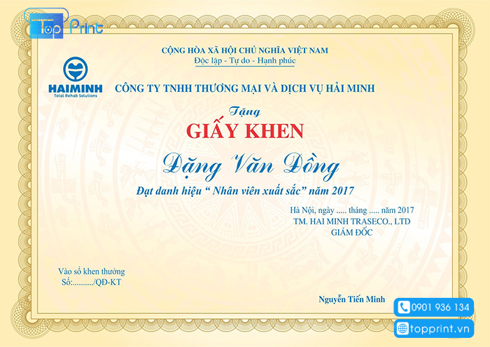 co so in bang khen giay khen gia re