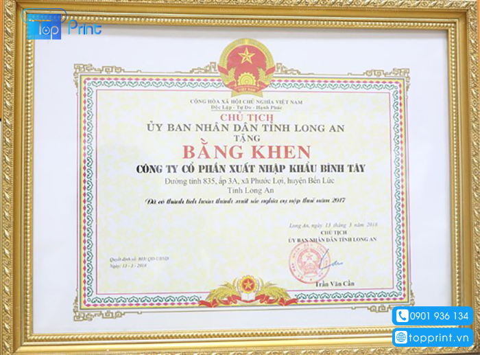co so in bang khen giay khen gia re