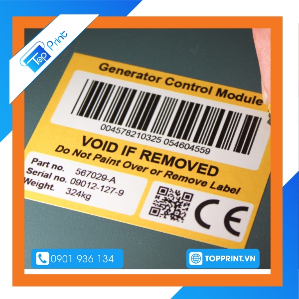 in tem bảo hành vỡ sản phẩm