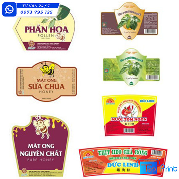 Tem nhãn decal nhựa sữa