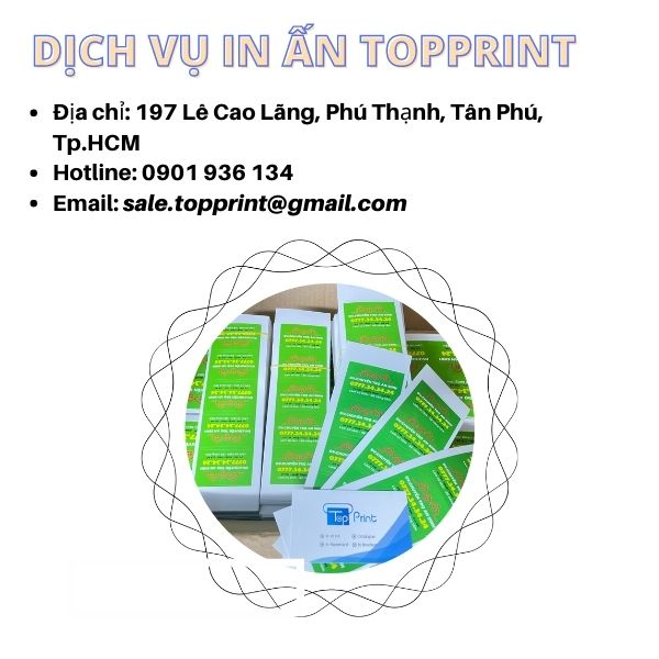 Đặt làm tem nhãn giá rẻ, chất lượng tại Topprint